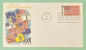 Sc 1352 6c 1968 Historic Flags Grand Union FDC Fleetwood Cachet - Picture 1 of 3