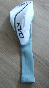 EVO FW Fairwayholz Head Cover weiß/hellgrün gebraucht - Bild 1 von 5