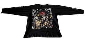 Napalm Death Long Sleeve Utopia Banished Rare vintage 90's Metal Shirt - Picture 1 of 9