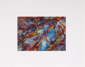 ESTHER YUCHT, ISRAEL 1970, expresionismo, paisaje abstracto, gouache - Imagen 1 de 4