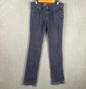 NFY NOTIFY Jeans Womens 28 Blue Straight Anemone Velvet Made In Italy - Picture 1 of 10