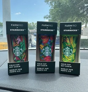 Starbucks FARM RIO Limited Cold Cup Key Chain SET OF 3 May 2025 Release NEW - Picture 1 of 1