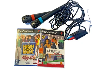 SINGSTAR e HIGH SCHOOL + 2 MICROFONI ed ADATTATORE - Playstation 2 PS2 - PAL ITA - Imagen 1 de 10