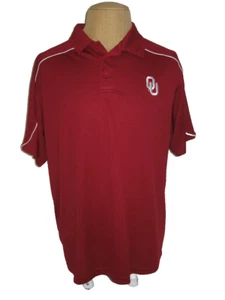 OKLAHOMA UNIVERSITY POLO SHIRT MEN'S XL BURGUNDY - Picture 1 of 5