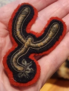 Original WWI / WWII British BULLION Equistrian Instructor - Ferrier Sleeve Patch - Picture 1 of 4