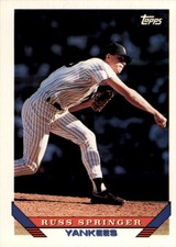 1993 Topps MLB Russ Springer #686