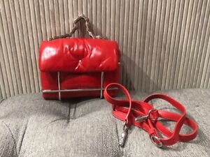 Authentic ALEXANDER WANG Red HALO LEATHER CROSSBODY BAG