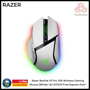 Razer Basilisk V3 Pro 35K Wireless Gaming Mouse (White) *AU STOCK*Free Express P - Picture 1 of 1