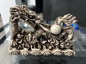 Chinese Carved Dragon 6 Inch Statue  - Picture 1 of 2