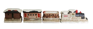 Juego Tren Porcelana Vintage 18" Largo Expositor Decorativo Coleccionable - 3" Alto - Imagen 1 de 6