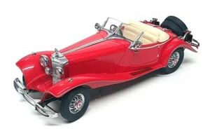 Franklin Mint 1/24 Scale FKN03 - Mercedes Benz 500k Special Roadster - Red - Picture 1 of 6