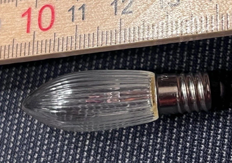 12V 3W E10 Lampe Konstsmide Ersatzbirne zB für Weihnachts-Beleuchtung geriffelt - Bild 1 von 1