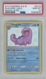 2019 Pokemon Hidden Fates Quagsire Shiny Vault Holo SV10/SV94 PSA 10 GEM 💎 - Picture 1 of 2
