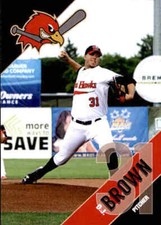 2018 Fargo-Moorhead RedHawks Team Issue #6 D.J. Brown Norfolk Virginia VA Card