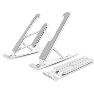 Höhenverstellbarer Laptop Ständer Aluminium Notebook Stand Faltbar Weiß - Picture 1 of 3