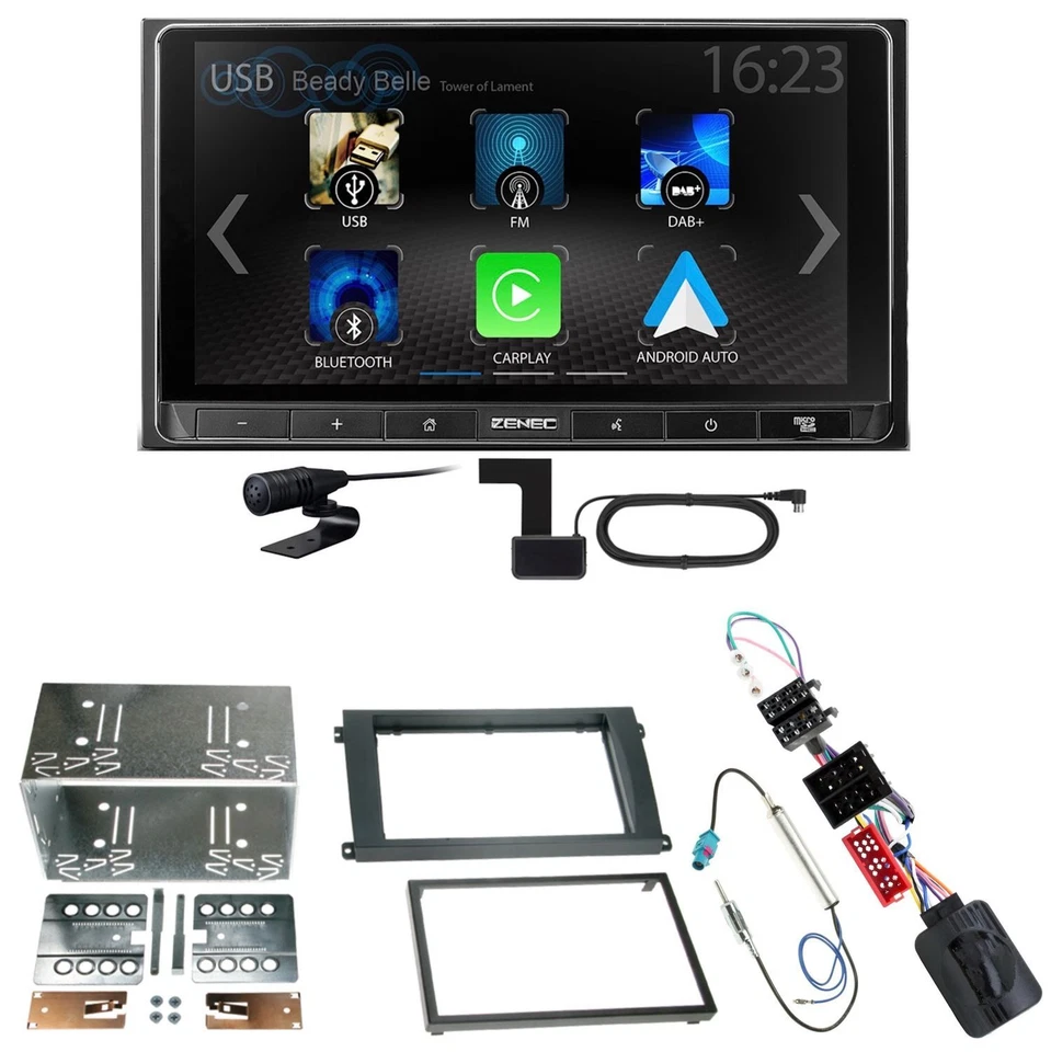 ZENEC Z-N538 Android Auto CarPlay DAB+ Einbauset für Porsche Cayenne bis 2006 - Bild 1 von 1