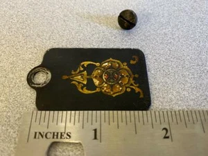 Pedale vintage C&C macchina da cucire parte (anni 1880) - coperchio laterale - Foto 1 di 1