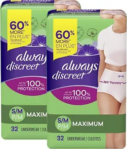 Always discret Inkontinenz Unterwäsche für Damen S/M/L/XL/2XL maximale Saugfähigkeit ✅ - Bild 1 von 18