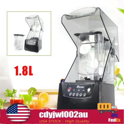 Máquina licuadora de batidos comercial 2600 W máquina exprimidora de frutas mezcladora trituradora de hielo Foto 1 de 4