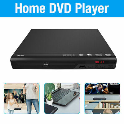 DVD Player Compact Multi Region ADH CD VCD Music Disc Upscaling USB With Remote • 22.99£
