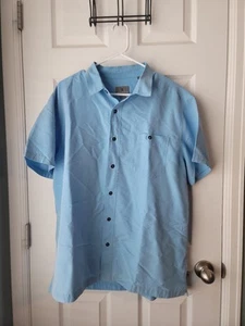 Royal Robbins Standard Fit Desert Pucker manica corta colletto con bottoni taglia XL - Foto 1 di 10