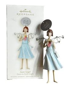Hallmark Tante Engel Andenken Ornament Bodenständig Weihnachten 5 Zoll Handarbeit - Bild 1 von 3