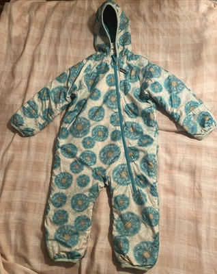 Patagonia Bebé Reversible Con Capucha Bunting Geométrico Floral Talla 3T Foto 1 de 4