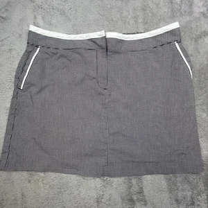 Izod Skort Womens 14 Black White Check Cool FX Stretch Performance Golf Pockets - Picture 1 of 12
