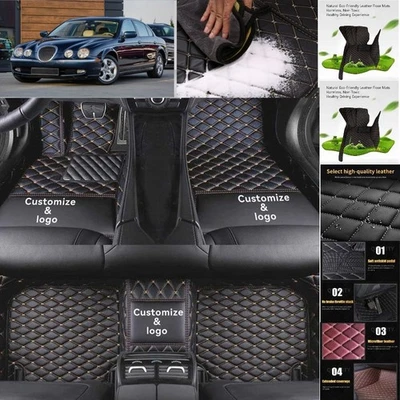 For Jaguar S-Type Car Floor Mats Custom Waterproof Luxury Carpets Auto Liner Foto 1 de 4