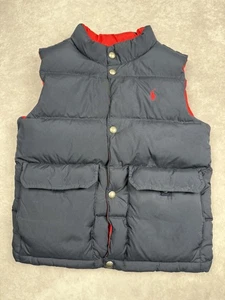 Polo Ralph Lauren Puffer Vest Boys 7 Reversible Down Filled Jacket - Picture 1 of 21
