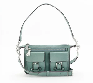 Mini Bandolera Aimee Kestenberg Cuero Montura Verde Musgo Nueva - Imagen 1 de 1