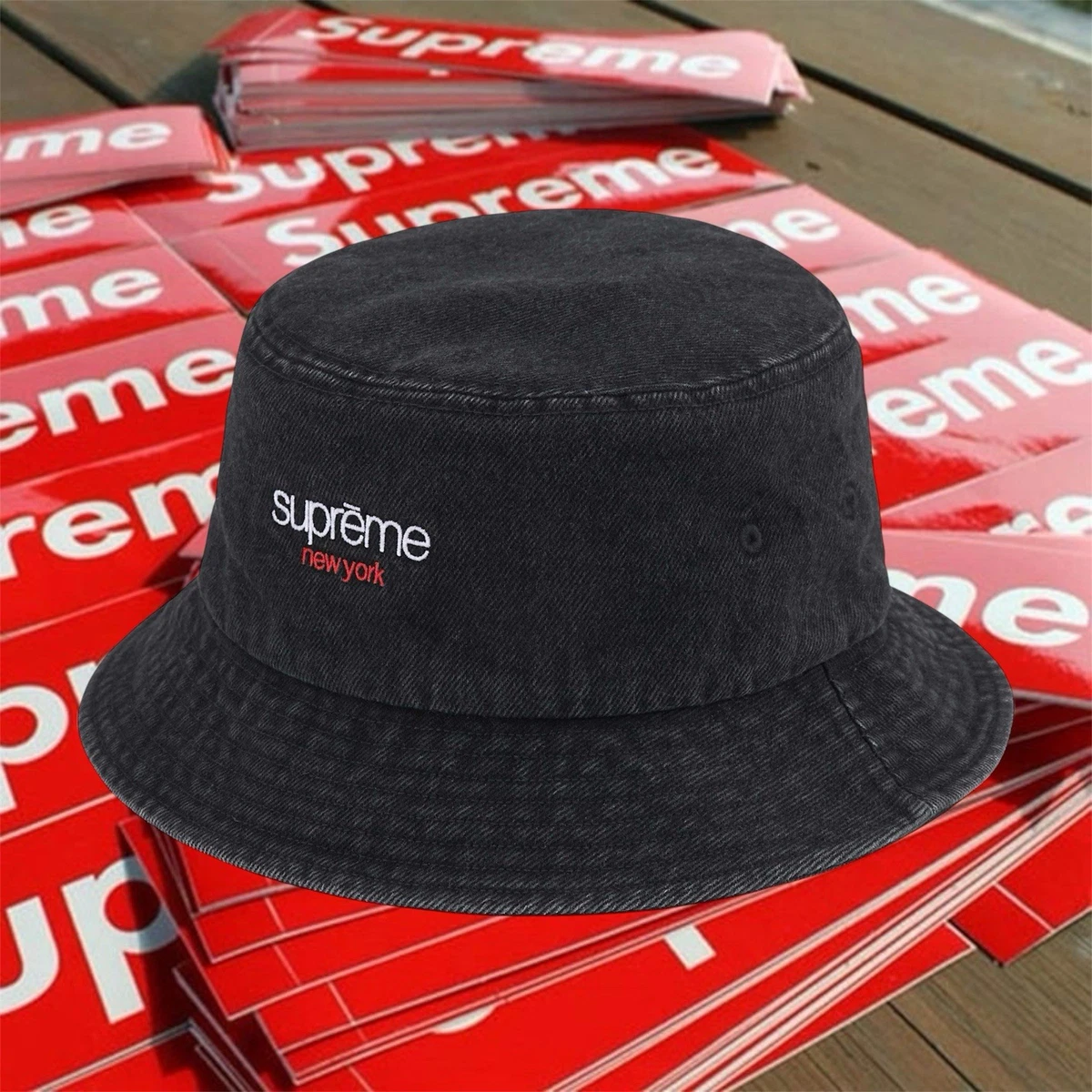 Supreme Men's Black Bucket Hats for sale | eBay