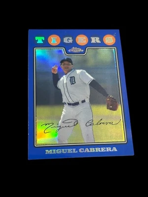 2008 Topps Chrome - Miguel Cabrera #5 Blue Refractor - Image 1 of 2
