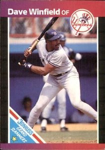 Dave Winfield 1989 Donruss Grand Slammers #6 New York Yankees FREE SHIPPING - Picture 1 of 2
