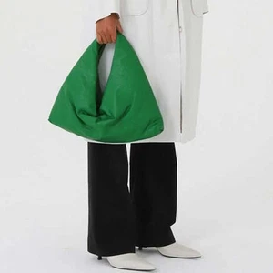 KASSL EDITIONS Oil Green Anchor Hand Shoulder Bag Small Padded Puffer Purse - Picture 1 of 8