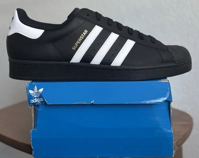Size 11 - Adidas Superstar Originals Core Black White EG4959 Men Sneaker NEW - Image 1 of 4