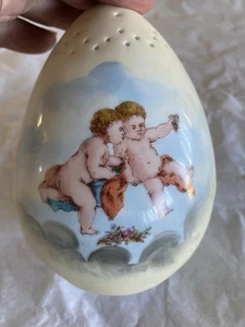 Antique Porcelain Muffineer With Children Very Attractive - Picture 1 of 15