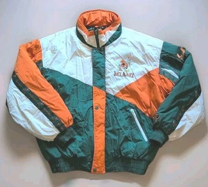 Vintage Miami Hurricanes Jacket Mens Large University Authentic Pro Player NCAA - Picture 1 of 19