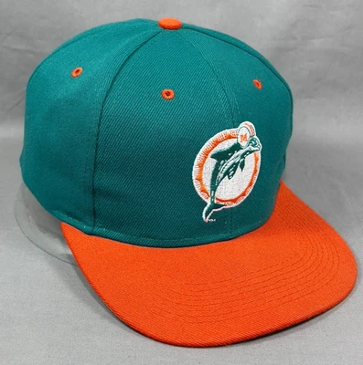De colección Miami Dolphins NFL Snapback Gorra Gorra Logo 7 Azul Fútbol Atlético Hombres Años 80 Foto 1 de 4