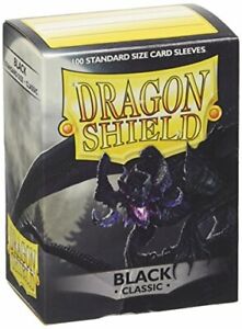 Dragon Shield Standard Card SleevesClassic Black 100CT-Also Pokemon/Yugioh