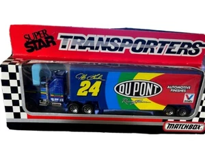 NIB Matchbox White Rose #24 Jeff Gordon Dupont 1993 CY104 Super Star Transporter - Picture 1 of 8