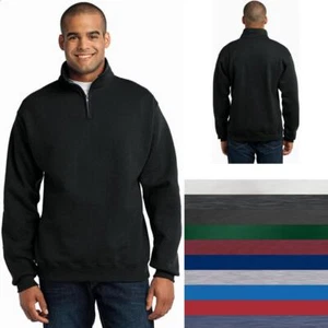 Jerzees ® - NuBlend ® 1/4 Cremallera Cuello Cadete Sudadera Para Hombres Tallas S-3XL 995M - Imagen 1 de 72