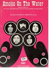 DEEP PURPLE "SMOKE ON THE WATER" SHEET MUSIC-PIANO/VOCAL/GUITAR/CHORDS-1973-NEW!