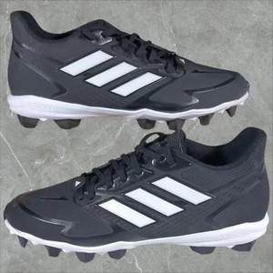 Adidas Icon 8 MD Men's 13 Black White Baseball Cleats IG9589 - Foto 1 di 6