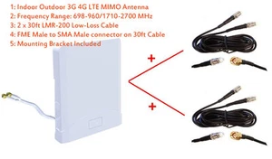 Antena MIMO 3G 4G LTE interior exterior para adaptador Cradlepoint CBA550 LTE - Imagen 1 de 4
