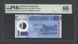 Libya One Dinar ND(2019) P85a Uncirculated Grade 66 - Picture 1 of 2