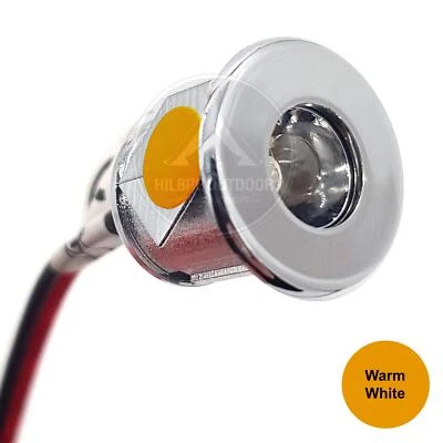 MINI SPOT LIGHT WARM WHITE SMALL LED 12 VOLT MOTORHOME CAMPERVAN CARAVAN BOAT - Image 1 of 4