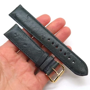 New 20mm Italy T&C Sahara Green Genuine Leather Watch Band Strap - Picture 1 of 3