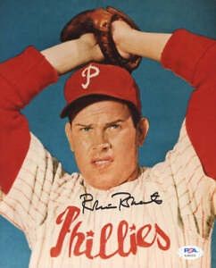 Robin Roberts Signed Phillies 8x10 Photo (PSA COA)