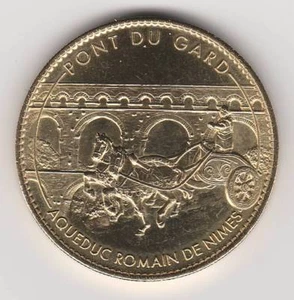 A 2008 TOKEN MEDAILLE ARTHUS-BERTRAND -- 30 210 N°3 PONT DU GARD AQUEDUC - Picture 1 of 2